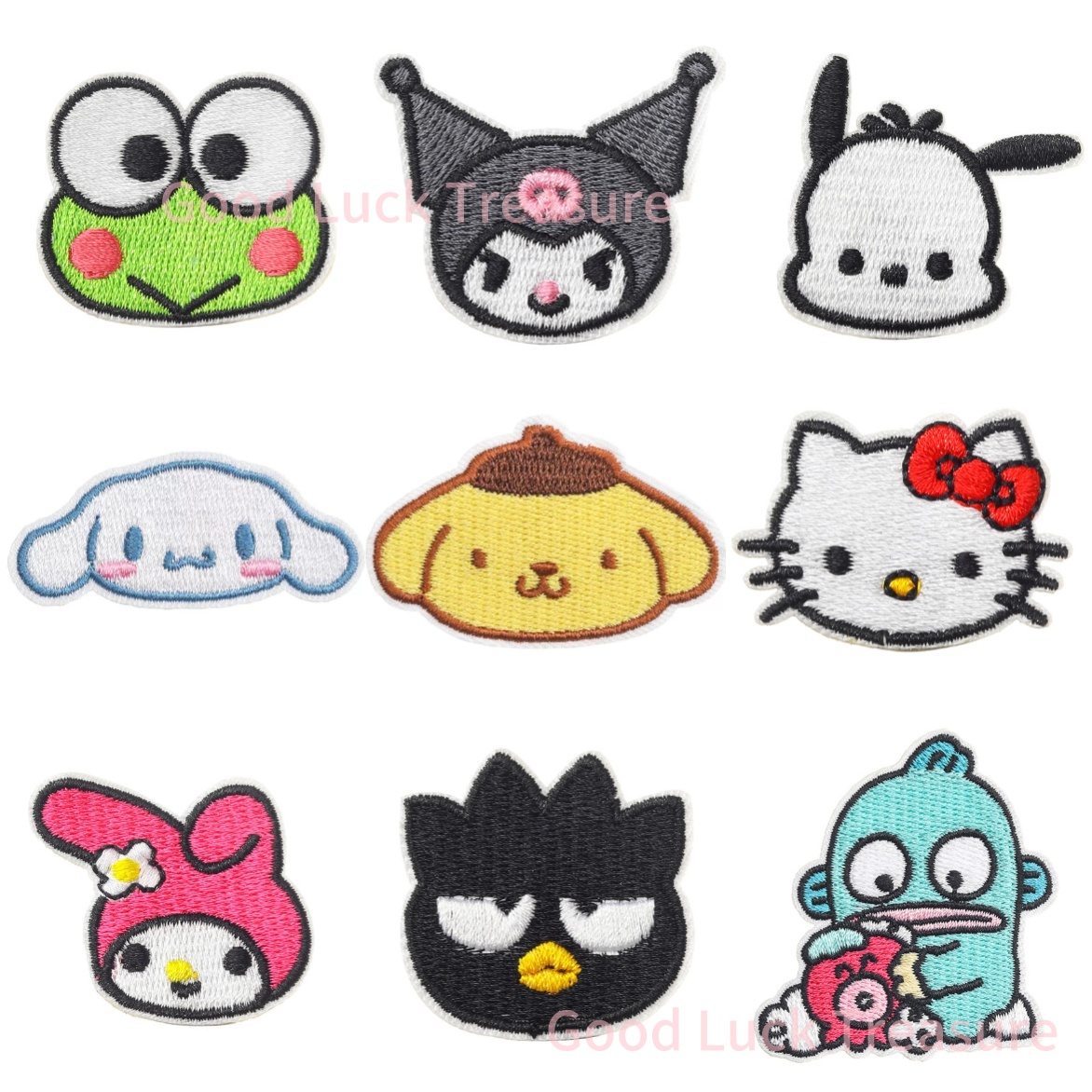 Streetwear Brand Stickers - New Sanrio Kawaii Embroideried Iron on