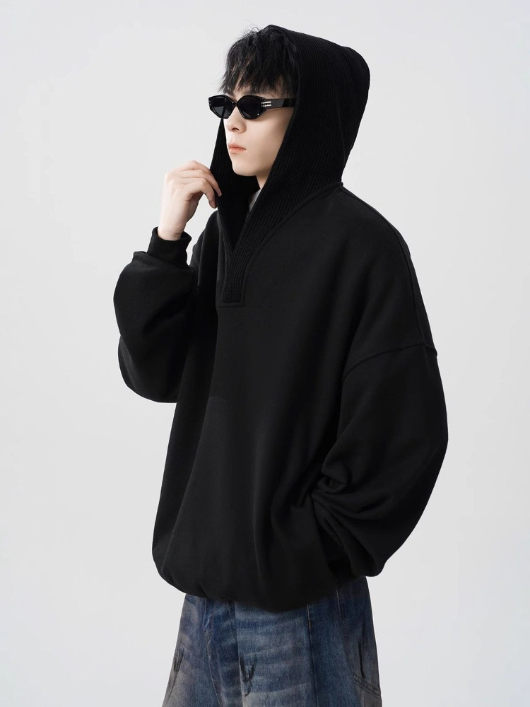 Streetwear Brand Aesthetic - Plain Cotton Leisure Loose Sweatshirts for