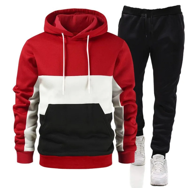 Streetwear Brand Hoodies - Men's2 pcsBrand Autumn and Winter Hoodie