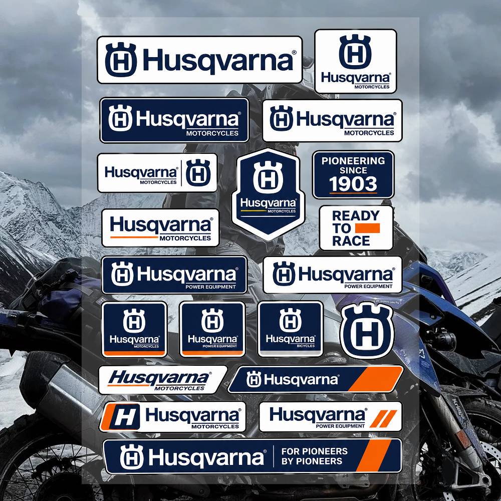 Streetwear Brand Stickers - A-Husq-svasr-na Streetwear Brand Stickers Set Waterproof