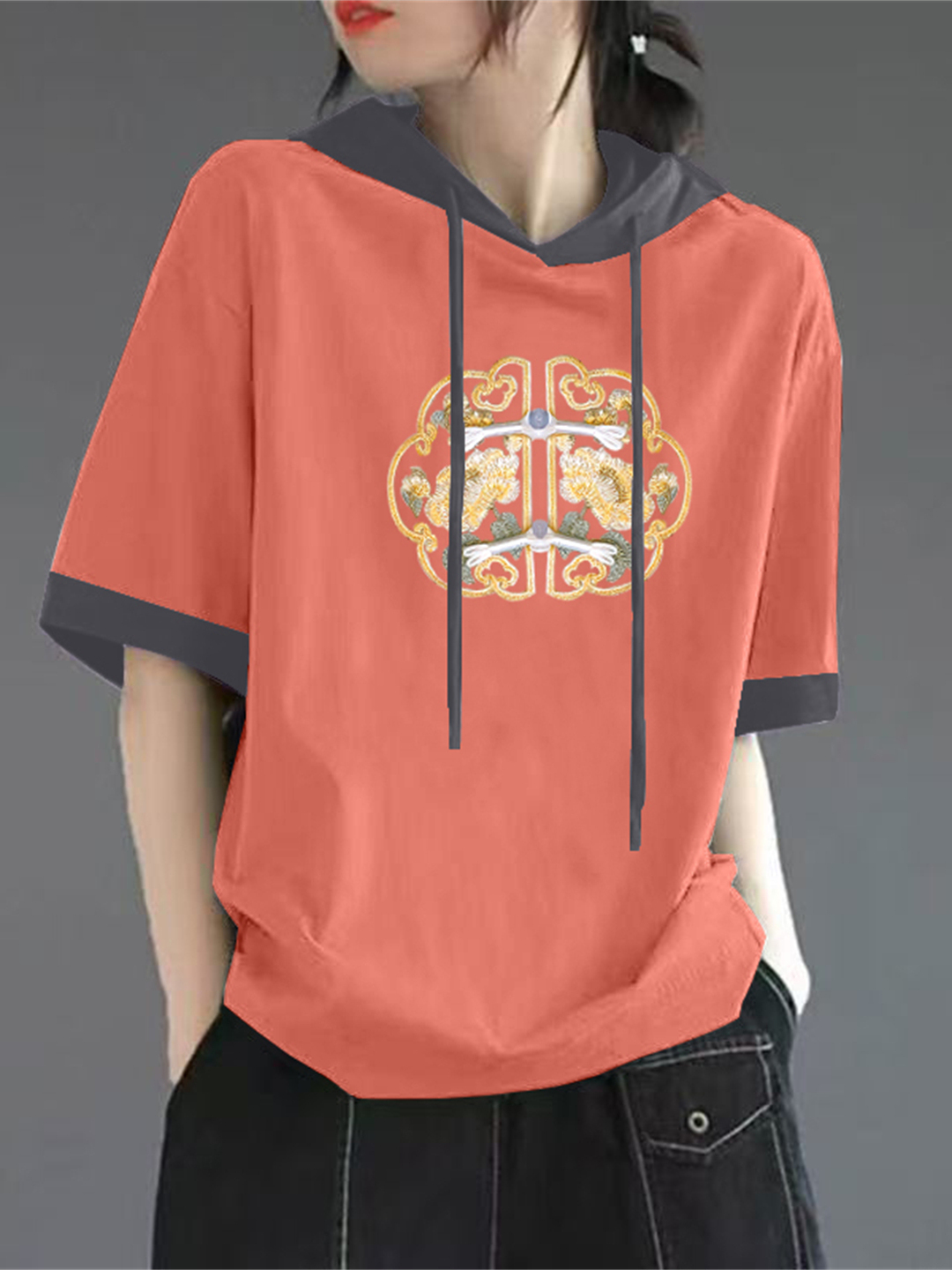 Red Pure Cotton Short Sleeve T - đánh giá và giá Streetwear Brand Hoodies