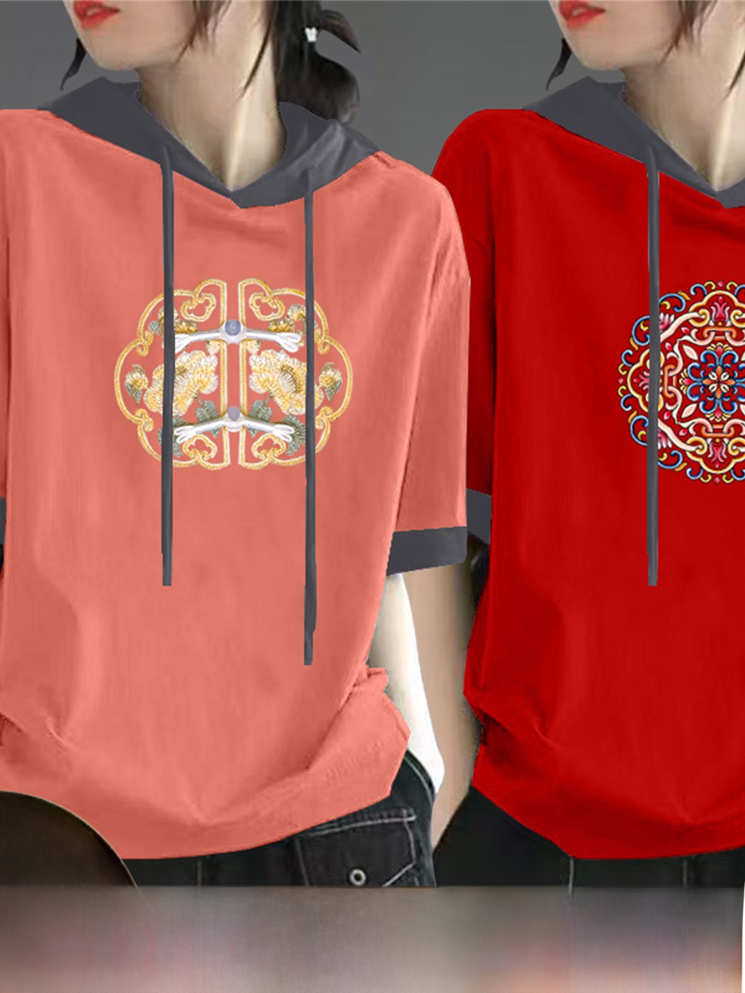 Red Pure Cotton Short Sleeve T - đánh giá và giá Streetwear Brand Hoodies