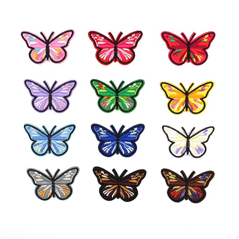 12 Chiếc Sắt Trên Bướm Miếng D - đánh giá và giá Streetwear Brand Stickers