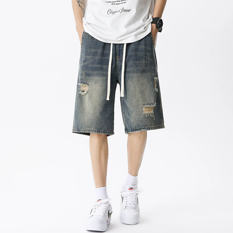 Summer Thin Denim Shorts Men's - đánh giá và giá Streetwear Brand Pants