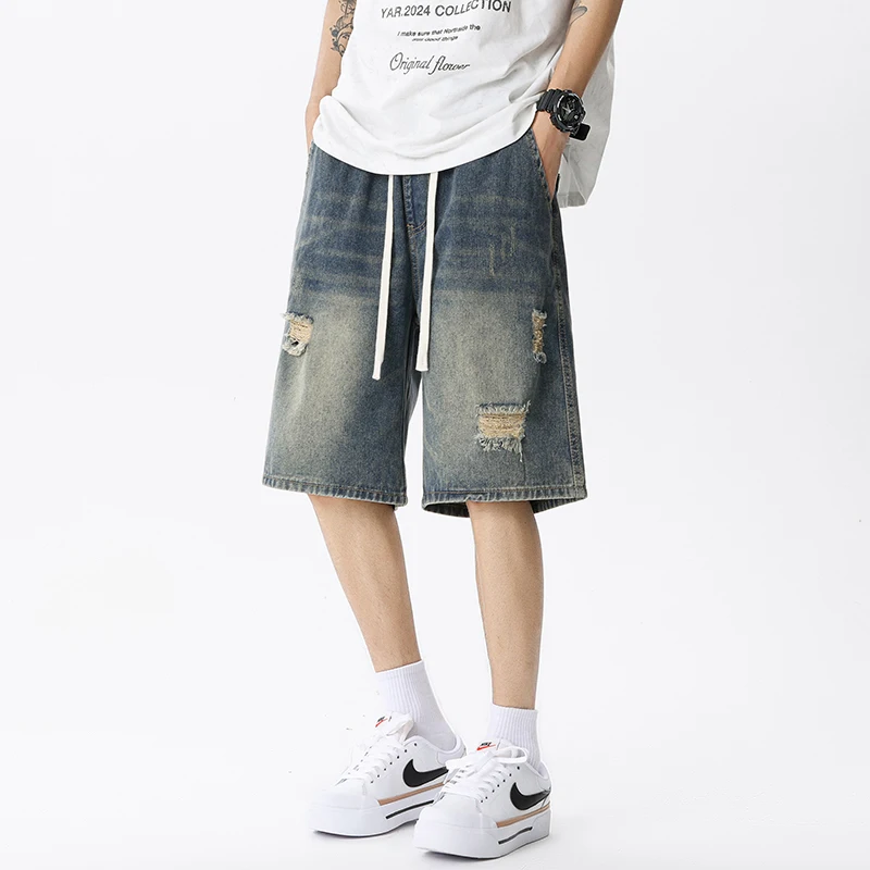Summer Thin Denim Shorts Men's - đánh giá và giá Streetwear Brand Pants