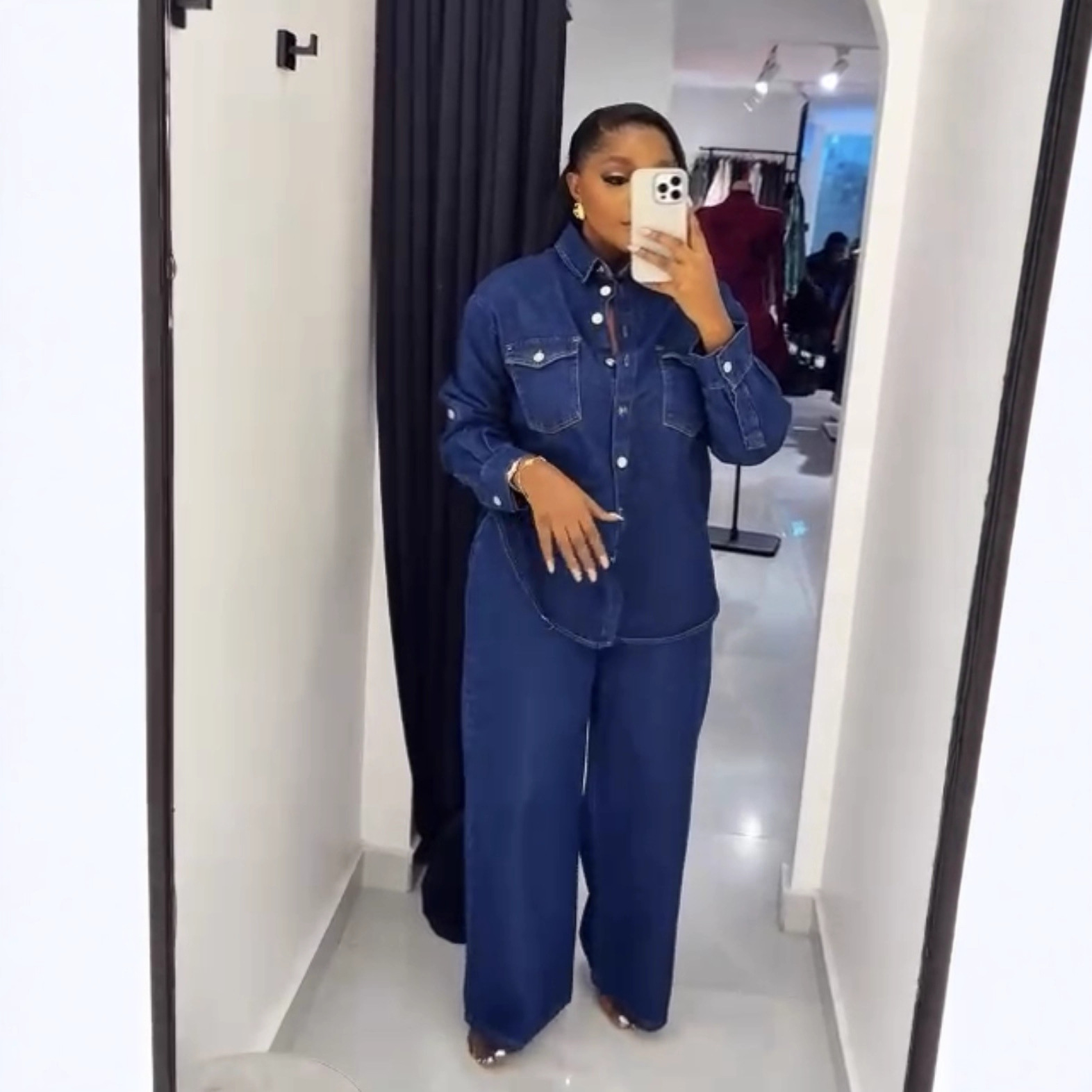 Jeans 2 Piece Sets Women Denim - đánh giá và giá Streetwear Brand Pants