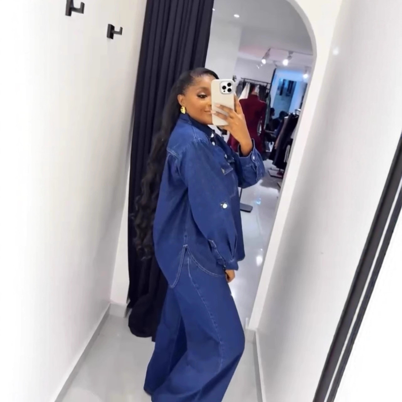 Jeans 2 Piece Sets Women Denim - đánh giá và giá Streetwear Brand Pants
