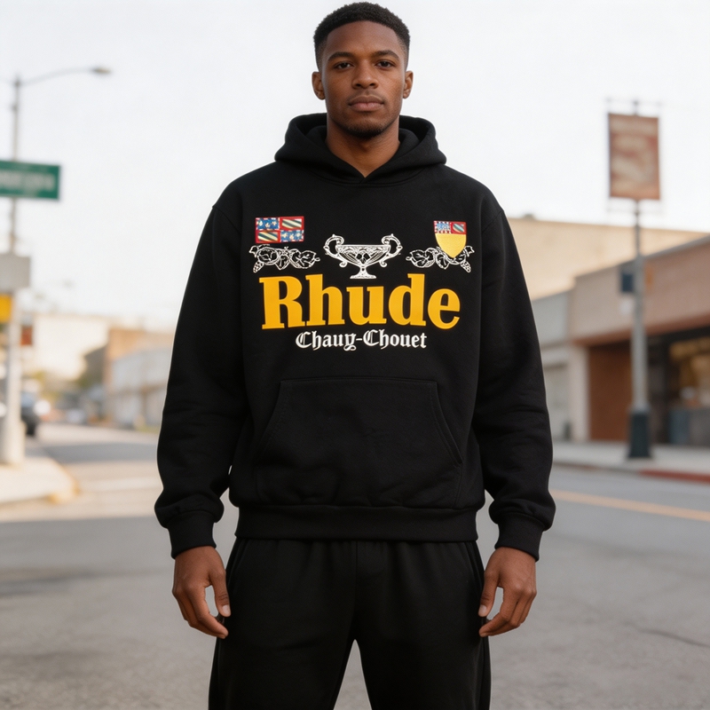 Streetwear Brand RHUDE Badge L - đánh giá và giá Streetwear Brand Hoodies