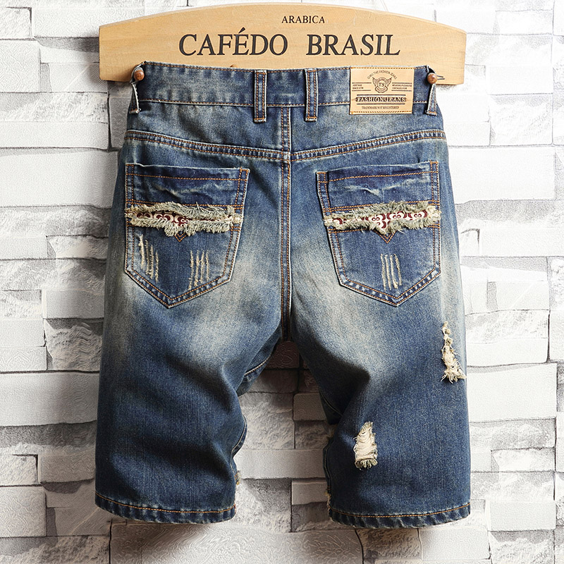 Ripped Hip-hop Denim Shorts Me - đánh giá và giá Streetwear Brand Pants