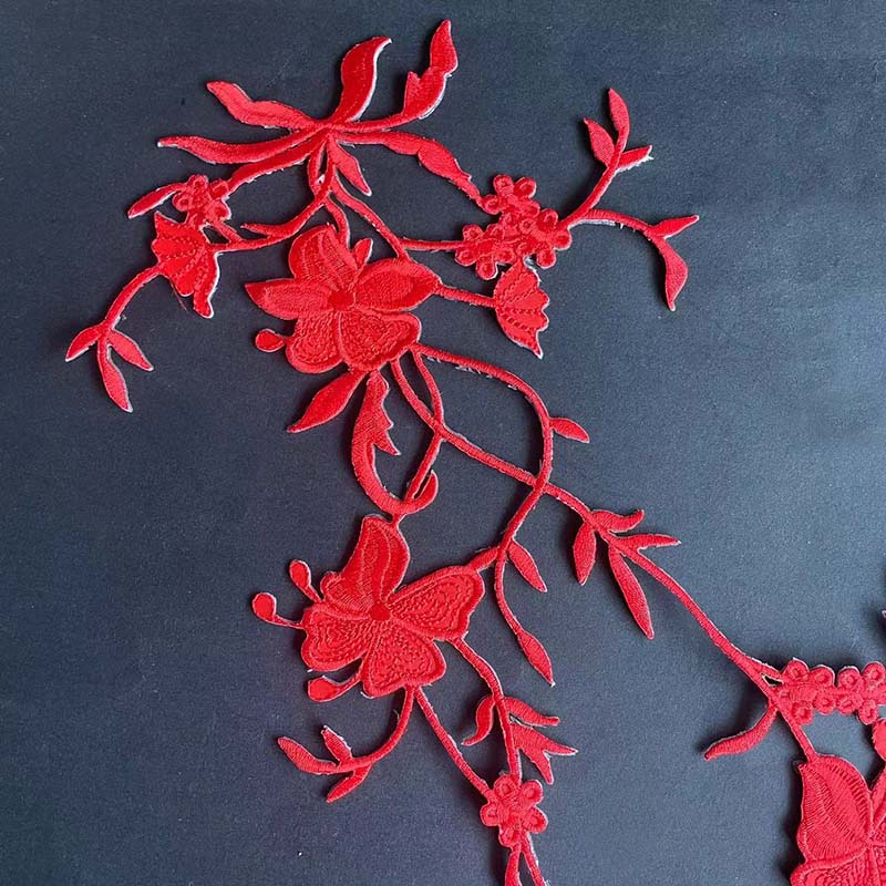 51*17CM/ Floral Applique Patch - đánh giá và giá Streetwear Brand Stickers