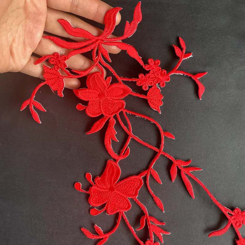 51*17CM/ Floral Applique Patch - đánh giá và giá Streetwear Brand Stickers