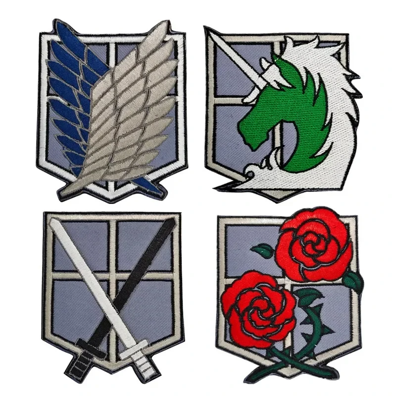 Attack on Titan Anime Embroide - đánh giá và giá Streetwear Brand Stickers