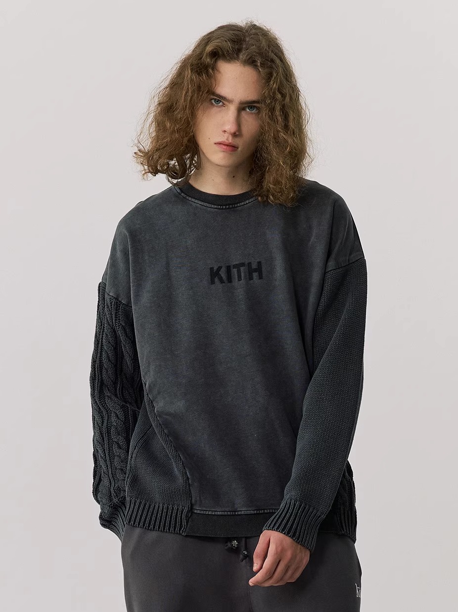 Thickened Washed Knitted Sweat - đánh giá và giá Kith Sweater Knit