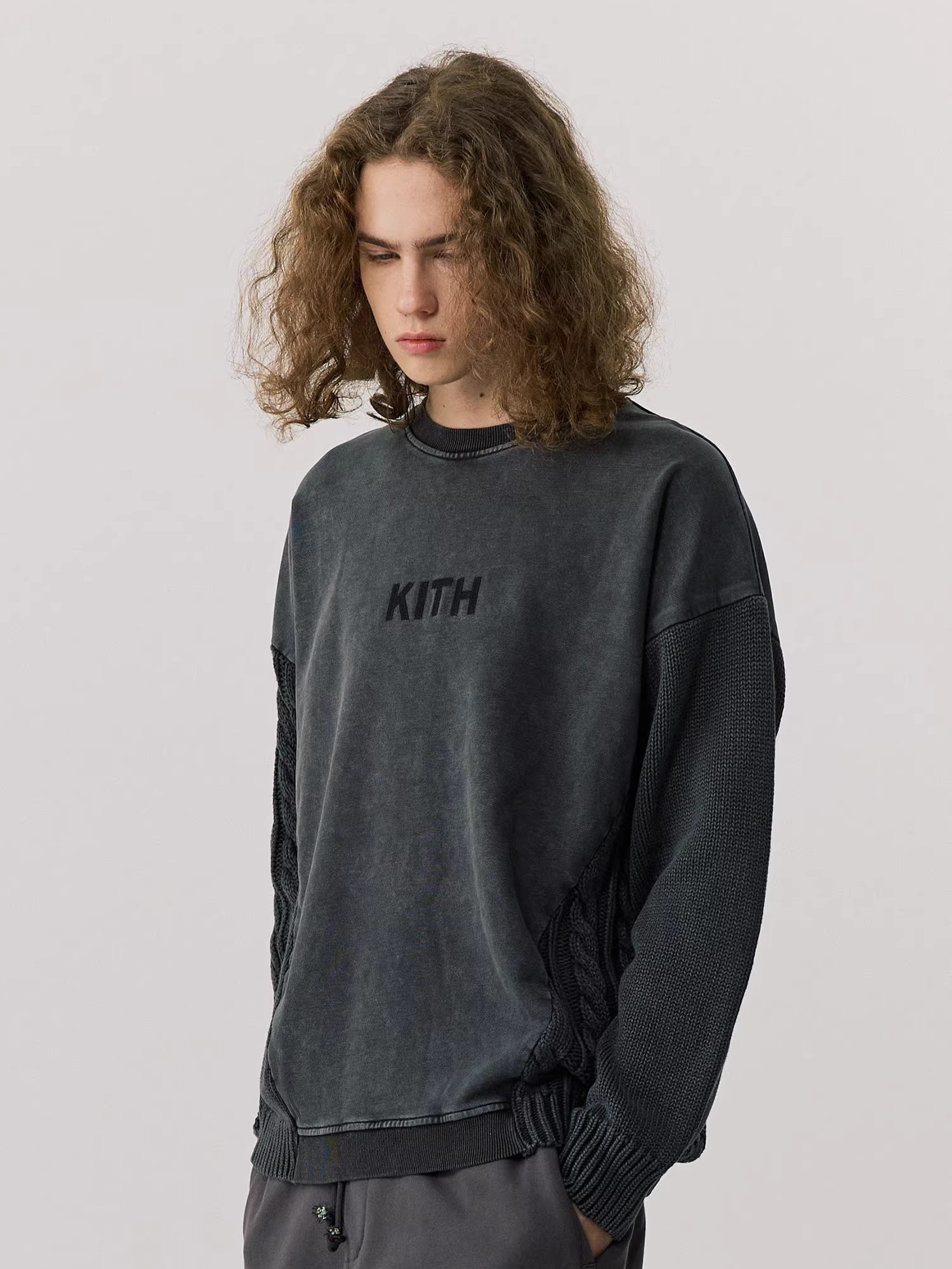 Thickened Washed Knitted Sweat - đánh giá và giá Kith Sweater Knit