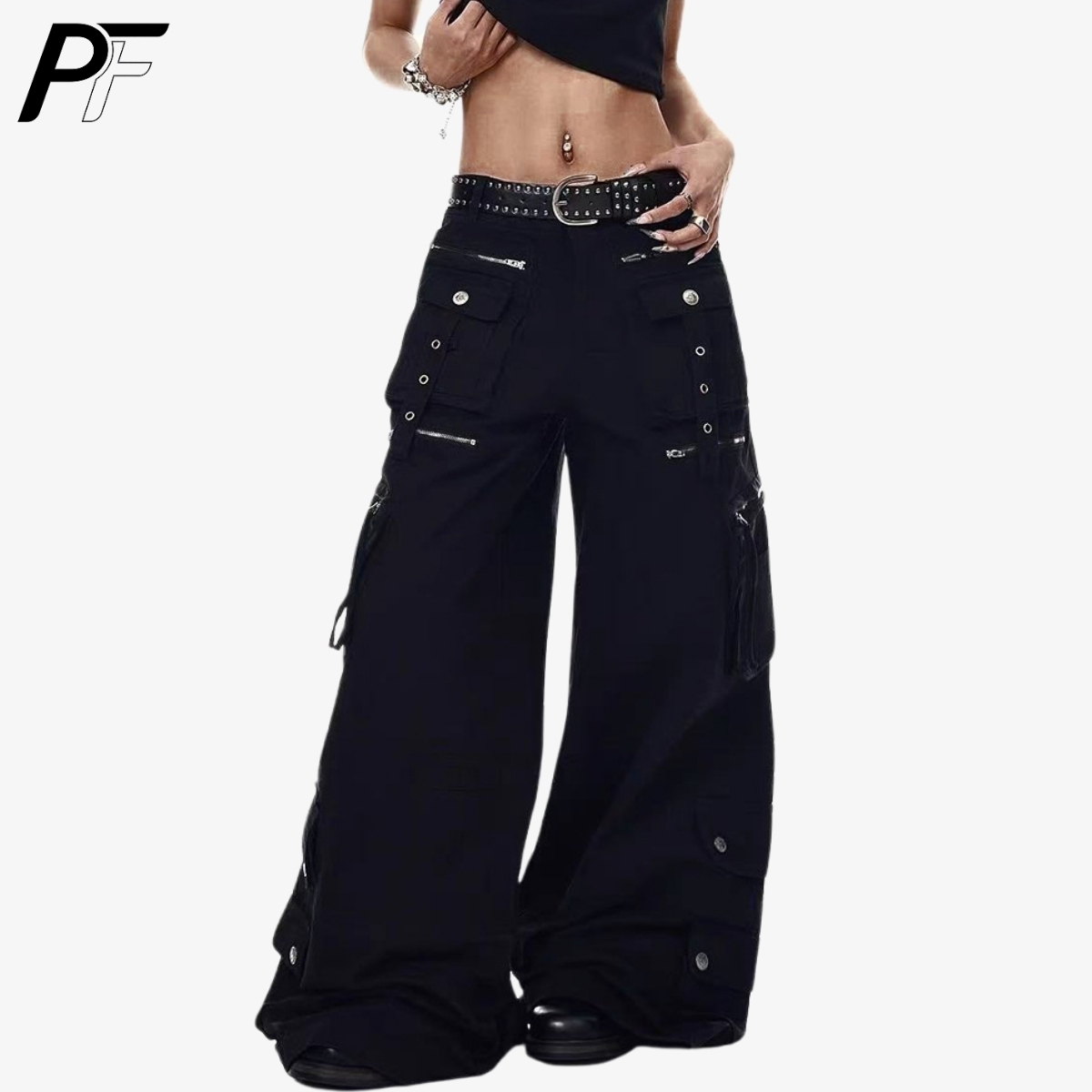Grunge Techwear Wide Leg Cargo - đánh giá và giá Streetwear Brand Pants