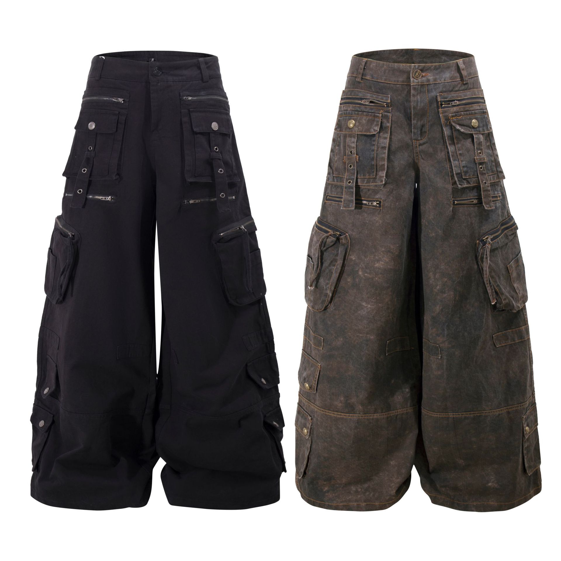 Grunge Techwear Wide Leg Cargo - đánh giá và giá Streetwear Brand Pants