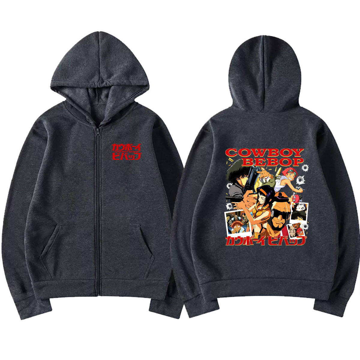 Anime Cowboy Bebop Zipper Hood - đánh giá và giá Streetwear Brand Hoodies
