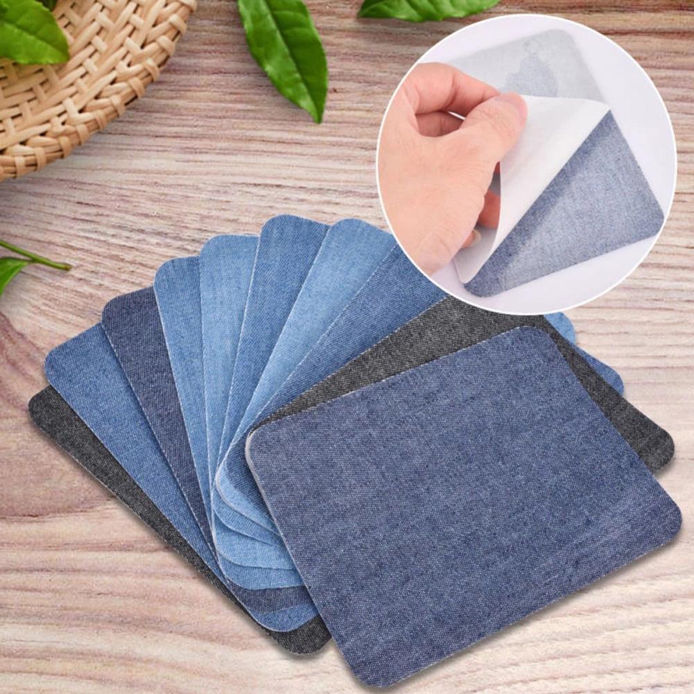 20Pcs Denim Cut Piece Iron On  - đánh giá và giá Streetwear Brand Stickers