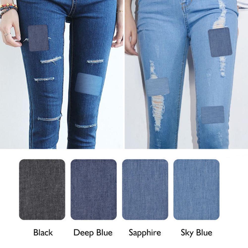 20Pcs Denim Cut Piece Iron On  - đánh giá và giá Streetwear Brand Stickers