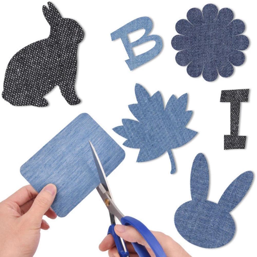 20Pcs Denim Cut Piece Iron On  - đánh giá và giá Streetwear Brand Stickers