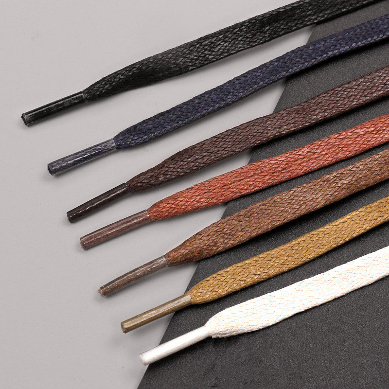 1Pair Waxed Flat Shoelaces Lea - đánh giá và giá Travis Scott Lace