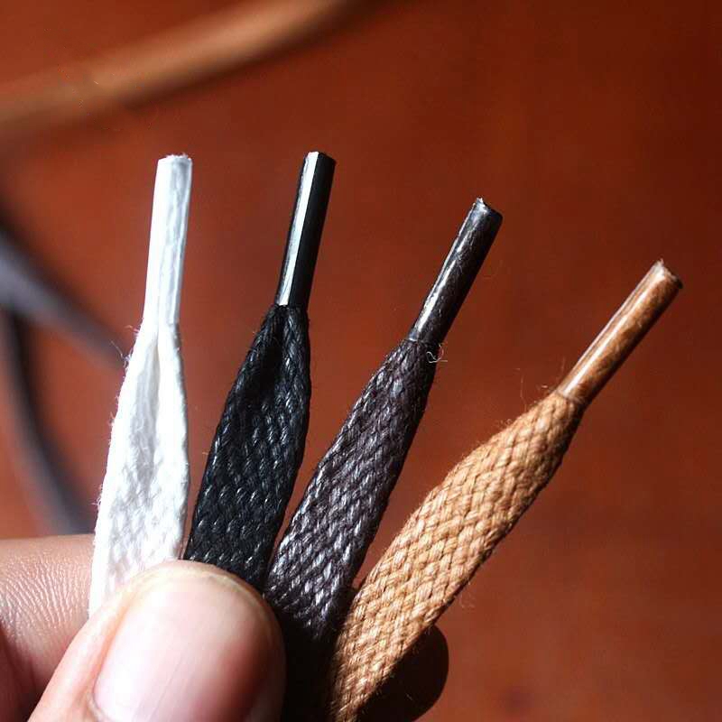 1Pair Waxed Flat Shoelaces Lea - đánh giá và giá Travis Scott Lace