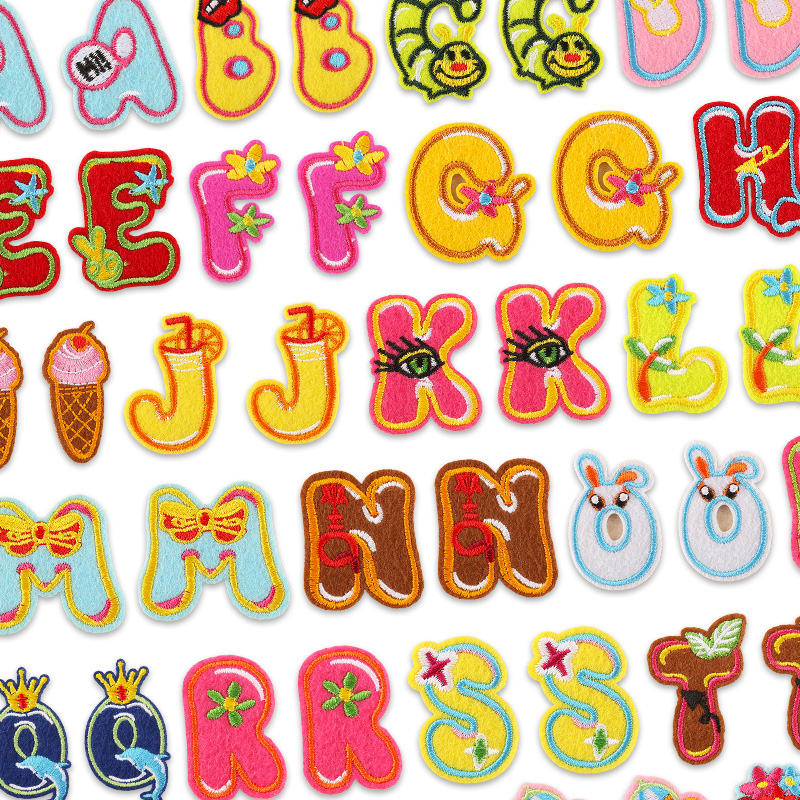 26pcs/Bulk Sets Letter Patch A - đánh giá và giá Streetwear Brand Stickers