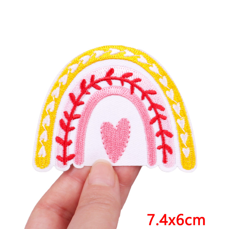 Cartoon Rainbow Embroidered Pa - đánh giá và giá Streetwear Brand Stickers