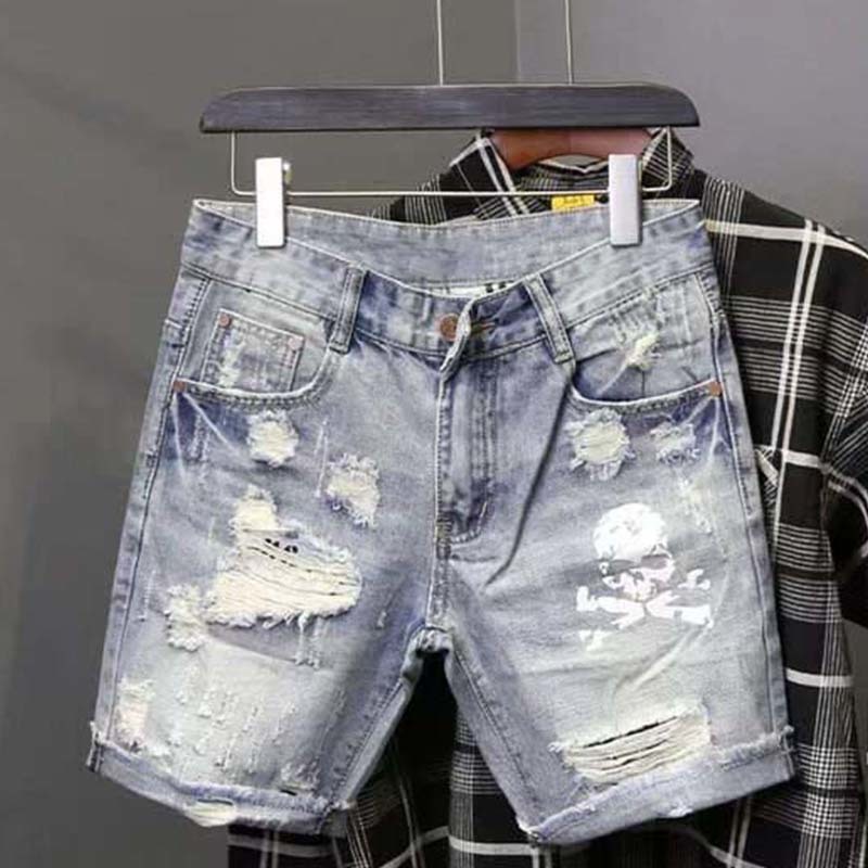Summer Men's Worn Bead Hole Be - đánh giá và giá Streetwear Brand Pants